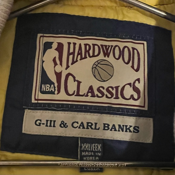 Vintage 90s Indiana Pacers G-III Carl Banks NBA Bomber Hardwood Classics Jacket - Picture 3 of 3
